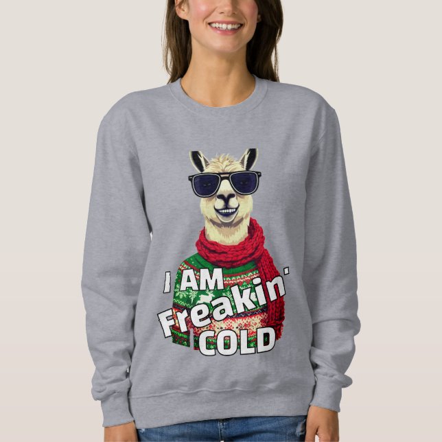Jag är Freaking Kall Llama T Shirt (Framsida)