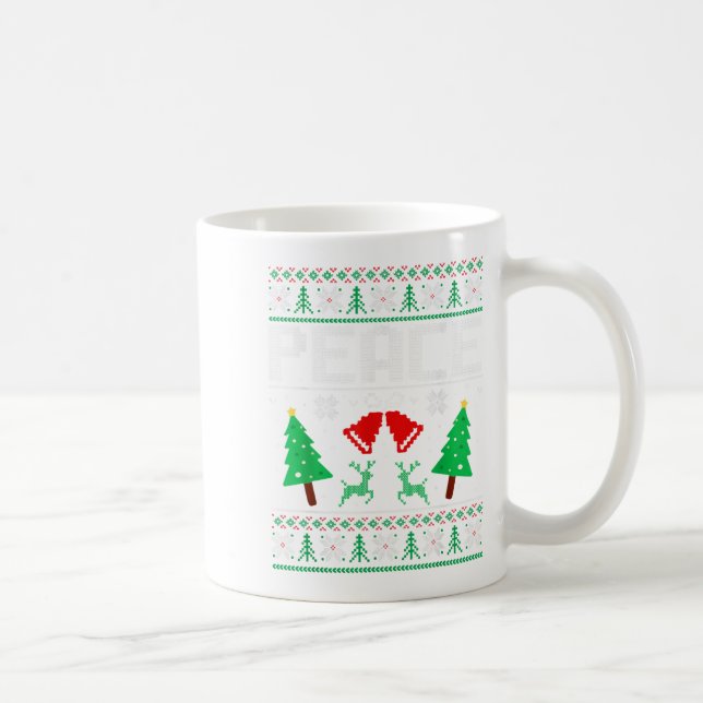 Jag är fred - jag Kom i fredspolen Matching Ugly C Kaffemugg (Höger)