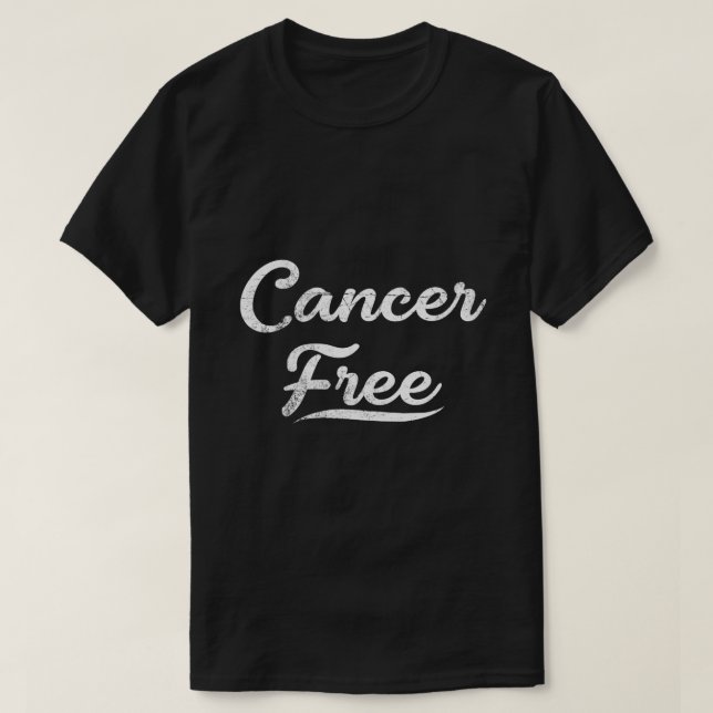 Jag är fri från cancer t shirt (Design framsida)