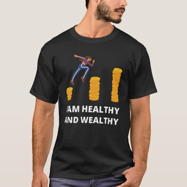 Jag är frisk och förmögen t shirt (Framsida)