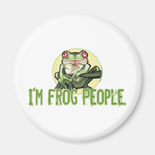 Jag är Frog People. Magnet (Framsidan)