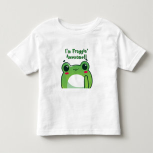 "Jag är Froggin'Fantastisk" - Groda den söta T-Shi T Shirt