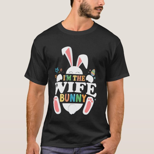 Jag är fru Påskkanin påskmatchning kul T Shirt (Framsida)