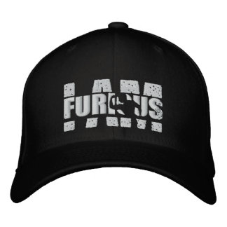 JAG ÄR FURIUS White Logotyp Wool Stretch Cap Broderad Keps