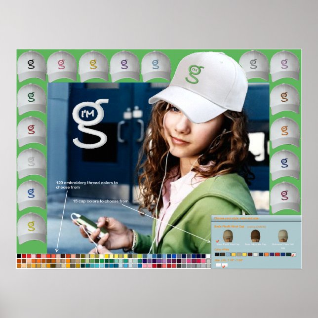 Jag är G Caps Poster från G Clothing (Framsidan)