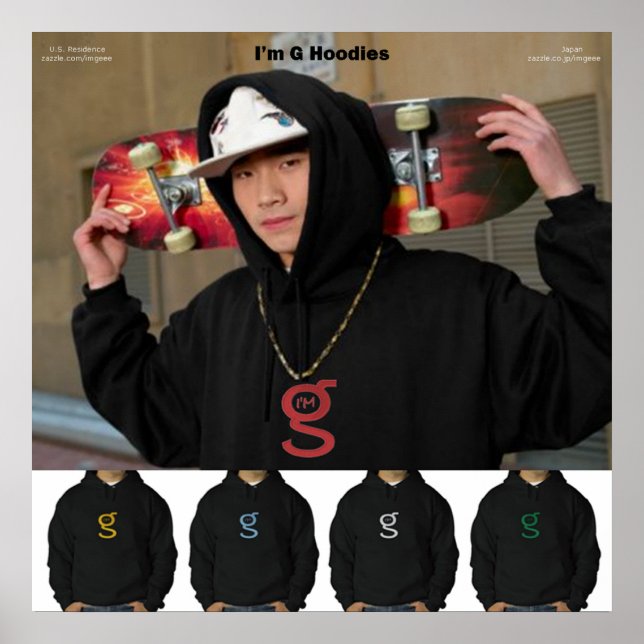 Jag är G Hoodies Affisch (Framsidan)