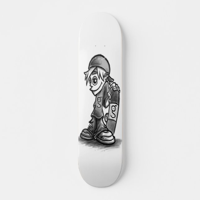 Jag är G Skater Boy Skateboard Bräda 19,5 Cm (Framsida)
