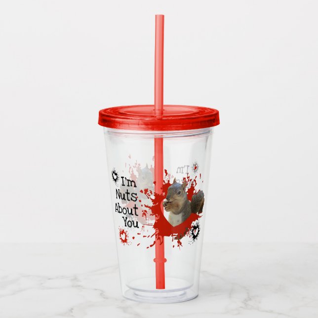 Jag är galen i dig brun ekorre take away mugg (Framsida)