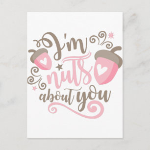 Jag är galen i dig Valentine's vykortdesigner Vykort