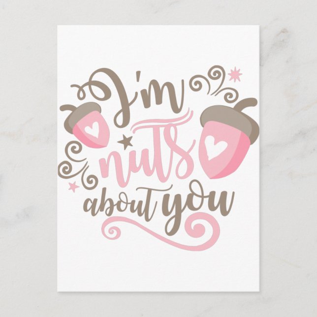 Jag är galen i dig Valentine's vykortdesigner Vykort (Framsida)
