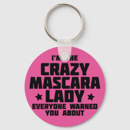 Jag är galen i mascara dam - Younique Nyckelring