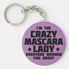 Jag är galen i mascara dam - Younique Nyckelring