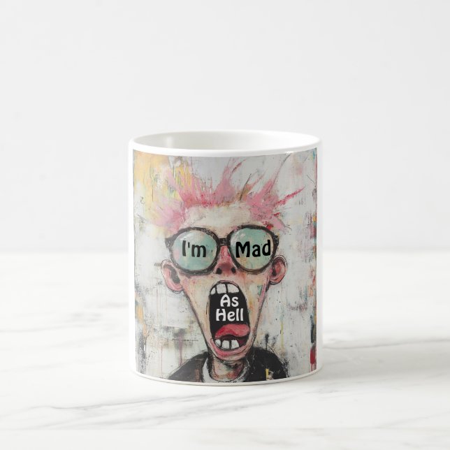 Jag är galen som helvetes kaffemugg (Center)