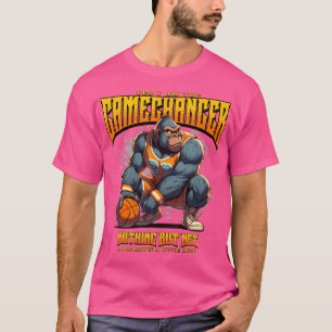 Jag är Gamechanger Guy Funny Basketball Goril T Shirt