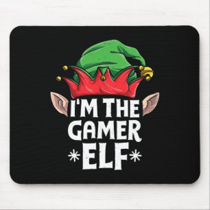 Jag är Gamer Elf-julfamiljen som matchar Pajama Musmatta