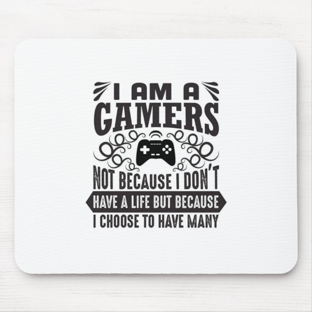 Jag är Gamer Mousepad Musmatta (Framsidan)