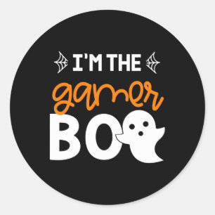 Jag är gamer-spöken skjorta familjekostym Hallowee Runt Klistermärke