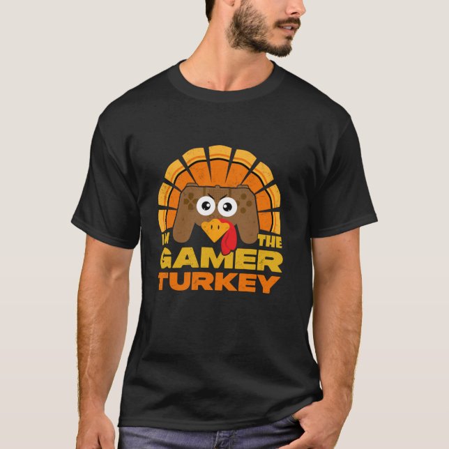 Jag är Gamer Turkey Video Game Controller Thanksg T Shirt (Framsida)