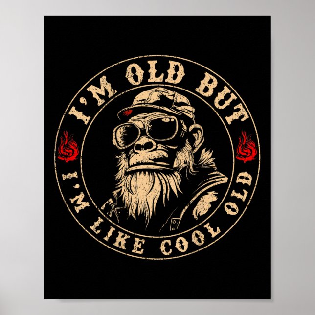 Jag är gammal, men jag är som Coola Gamla apan (på Poster (Framsidan)