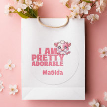 Jag är ganska bedårande rosa anpassad klassisk run