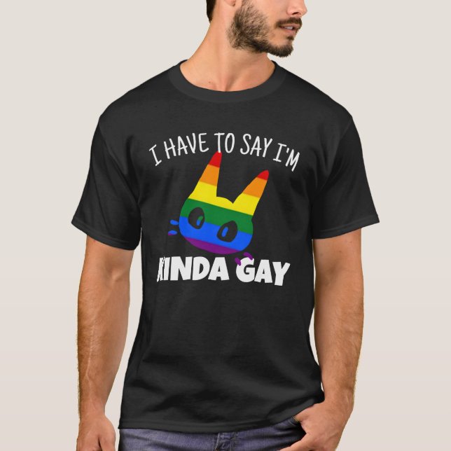 Jag är ganska gay t shirt (Framsida)