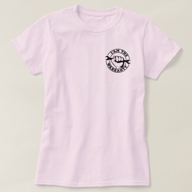 Jag är garantidiesel Mechanic Humous Quote T Shirt (Design framsida)