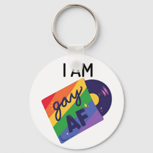 Jag är Gay AF LGBT-Pridet i månaden Nyckelring