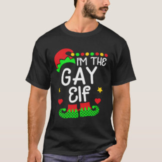 Jag är Gay Elf Shirt-julfamiljen Elf Costume T Shirt