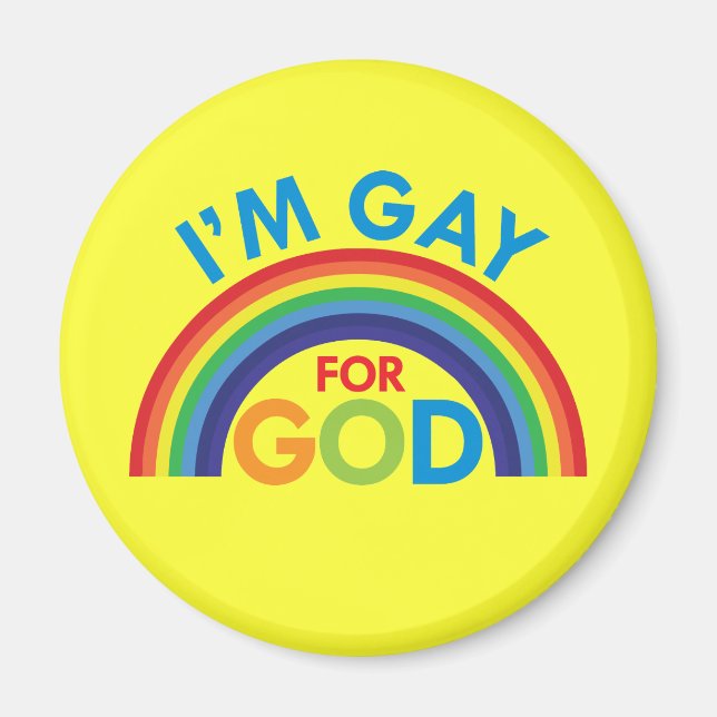Jag är Gay för Gud Magnet (Framsidan)