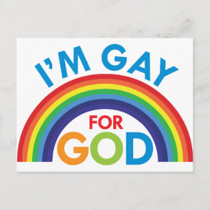 Jag är Gay för Gud Vykort
