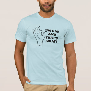 Jag är gay, och det är okej. tee