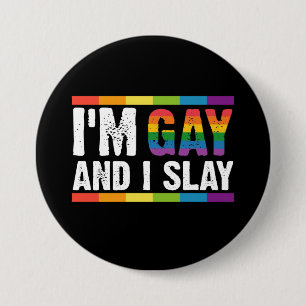 Jag är gay och jag är fantastisk HBTQ Pride Knapp
