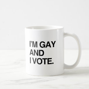 JAG ÄR GAY OCH JAG RÖSTAR.png Kaffemugg