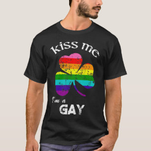 Jag är Gay Shirt St. Patrick's Day L. T