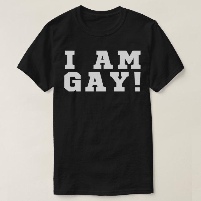 Jag är Gay T Shirt (Design framsida)