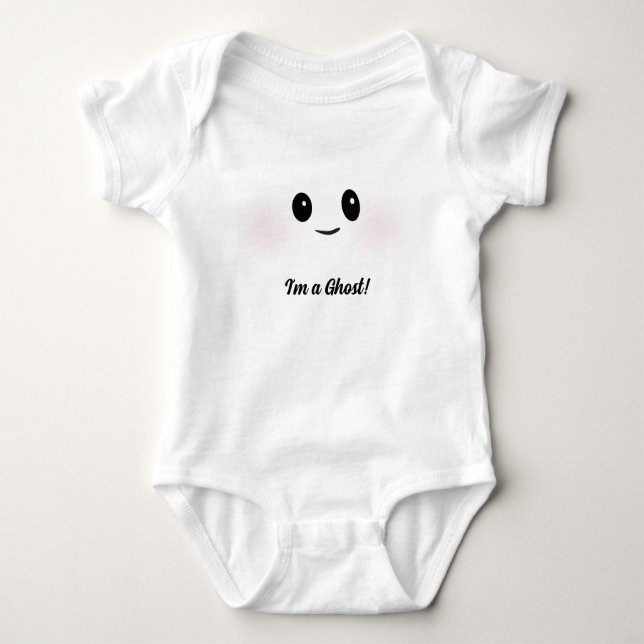Jag är Ghost! Cute Ghost Costume T Shirt (Framsida)