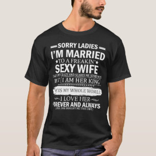 Jag är gift med en super awesome fru t shirt