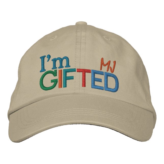 Jag är GIFTED Cap Broderad Keps (Framsida)