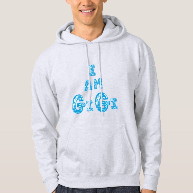 Jag är gigi stark kvinna bästa vän hoodie (Framsida)