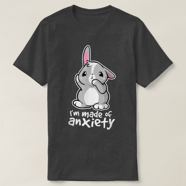 Jag är gjord av en kawaii-kanin. t shirt (Design framsida)