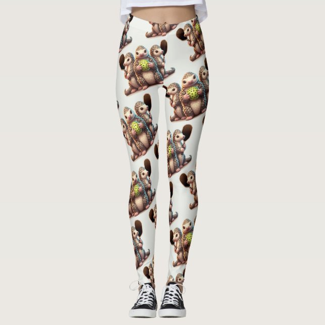 Jag är glad att den här Kärleken till Pickle! Leggings (Framsida)