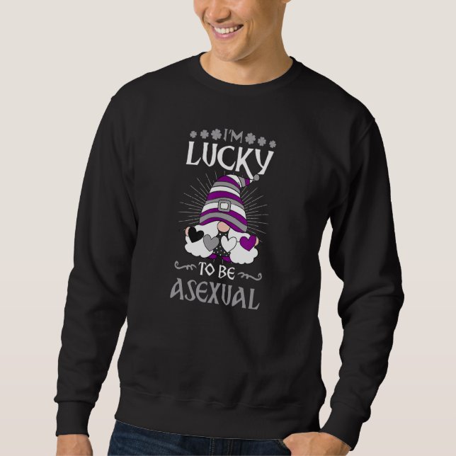 Jag är glad att vara ett sexuellt Pride St patrick Lång Ärmad Tröja (Framsida)