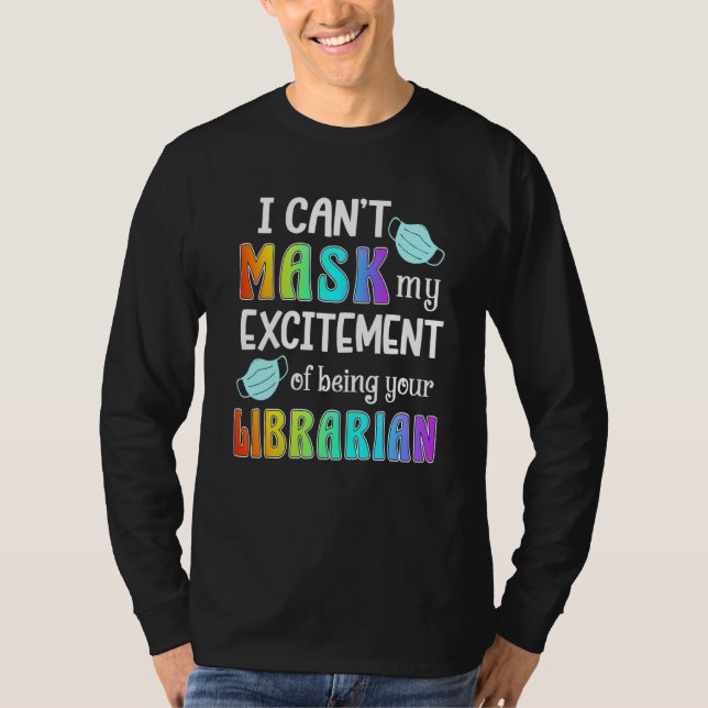 Jag är glad över att vara bibliotekarie B T Shirt (Framsida)
