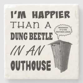 Jag är gladare än en dungskal i ett outhouse stenunderlägg