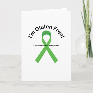 Jag är Gluten Free Celiac Disease Awareness Kort