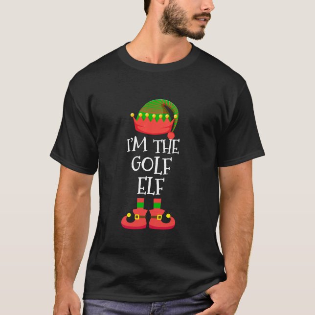 Jag är golf-alven jul alv-squad jul  t shirt (Framsida)
