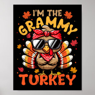 Jag är Grammy Turkey Matching 2024 Family Thanksg Poster