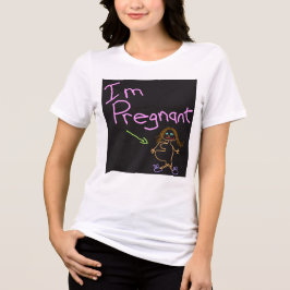 Jag är gravid, Dam satirt utlämnande.) T Shirt
