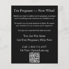 Jag är gravid. flygblad