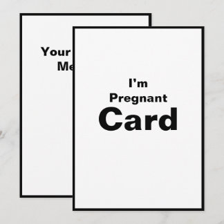 Jag är Gravid Gravid Flicka Pojke-kort Kort